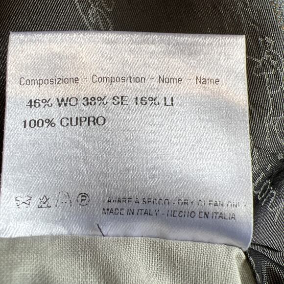 Brioni Sport Coat Nomentano Wool Silk Blue Tan Check EU 50R US 40R Blazer Jacket - Picture 12 of 16